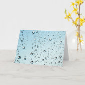 Raindropsテクスチャ カード (黄色い花)