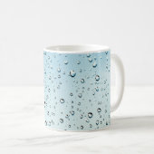 Raindropsテクスチャ コーヒーマグカップ (正面右)
