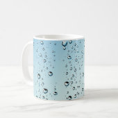 Raindropsテクスチャ コーヒーマグカップ (正面左)