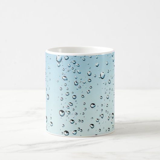 Raindropsテクスチャ コーヒーマグカップ (中央)