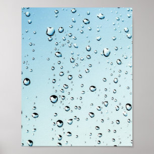 Raindropsテクスチャ ポスター