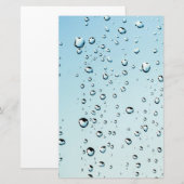 Raindropsテクスチャ 便箋 (正面/裏面)