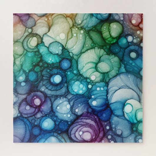 Raindrops Alcohol Ink ジグソーパズル (横)