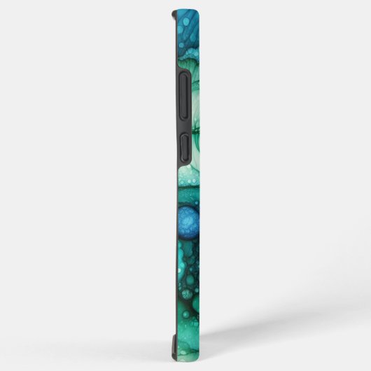 Raindrops Alcohol Ink Samsung Galaxyケース (右側面)