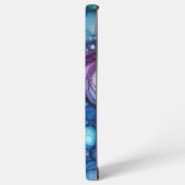 Raindrops Alcohol Ink Samsung Galaxyケース (左側面)