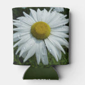 Raindrops on Daisy II Wildflower Floral 缶クーラー (裏面)