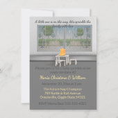 Raindrops & Snuggles Baby Sprinkle Invitation 招待状 (正面)