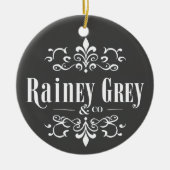 Rainey Grey + Co ロゴ [4] セラミックオーナメント (正面)