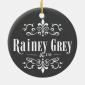 Rainey Grey + Co ロゴ [4] セラミックオーナメント (裏面)