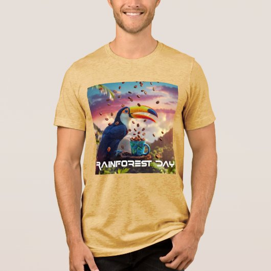 RAINFOREST DY - TOUCAN トライブレンドＴシャツ (正面)