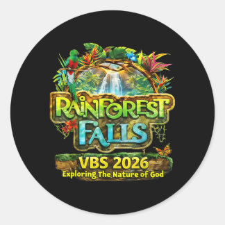 Rainforest Falls Vbs 2026 神の自然を探求する ラウンドシール