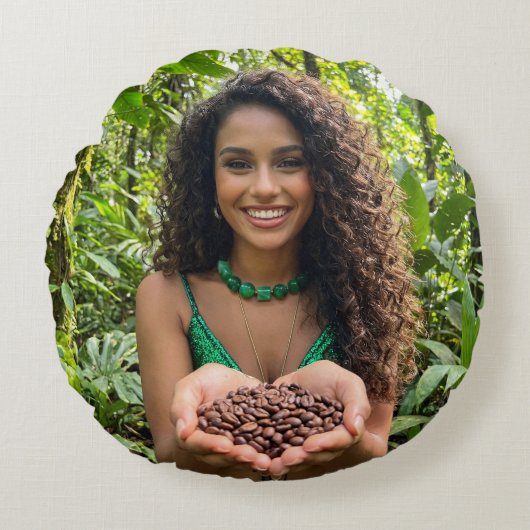 RAINFOREST LOVE  ラウンドクッション (正面)