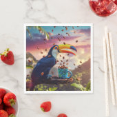 RAINFOREST TOUCAN スタンダードランチョンナプキン (インサイチュ)