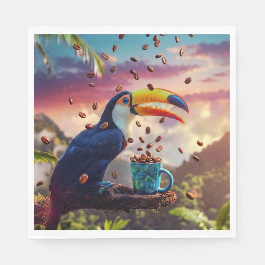 RAINFOREST TOUCAN スタンダードランチョンナプキン (正面)