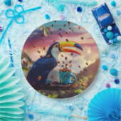 RAINFOREST TOUCAN ペーパープレート (パーティー)