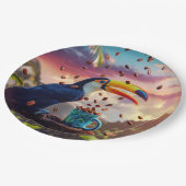 RAINFOREST TOUCAN ペーパープレート (アングル)