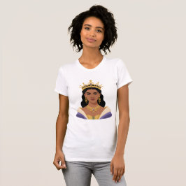 Rainha Brasileira Mulher Poderosa Coroa Dourada Ca Tシャツ
