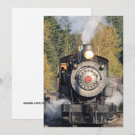 rainier train 招待状 (正面/裏面)