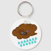 Raining Brown Dog Cloud - キーホルダー (正面)