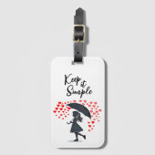 Raining love artsy ラゲッジタグ (正面縦)