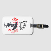 Raining love artsy ラゲッジタグ (正面横)