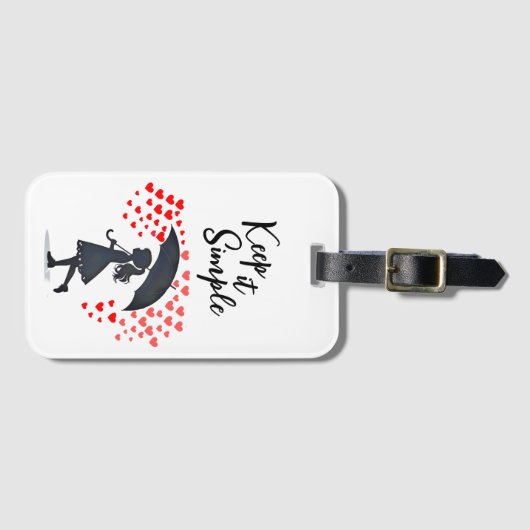 Raining love artsy ラゲッジタグ (正面横)