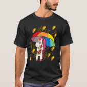 Raining Tacos Unicornアンブレラシンコデマヨ Tシャツ (正面)