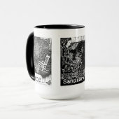 RainMommaのトリオのマグ マグカップ (正面左)