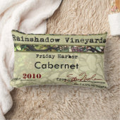 Rainshadowのブドウ園のカバルネワインのLumbarの枕 ランバークッション (ブランケット)