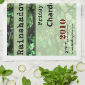 Rainshadowのブドウ園のシャードネーワインの台所タオル キッチンタオル (折り畳み)