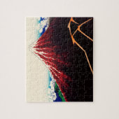 Rainstorm Beneath the Summit by Katsushika Hokusai ジグソーパズル (縦)