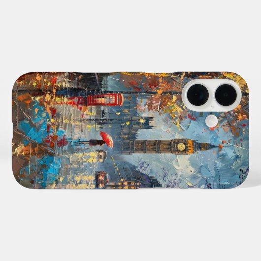 Rainy夕べインLondon Case-Mate iPhoneケース (裏面 (横))
