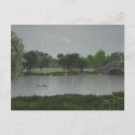 Rainy Day at the Lakeポストカード ポストカード