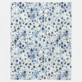 Rainy Day Blue フリースブランケット