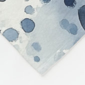 Rainy Day Blue フリースブランケット (角)