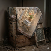Rainy Day Cottage Laundry Room スローブランケット