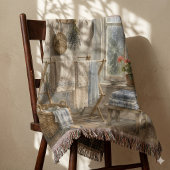 Rainy Day Cottage Laundry Room スローブランケット