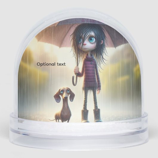 Rainy Day Dachshund Anime (正面)