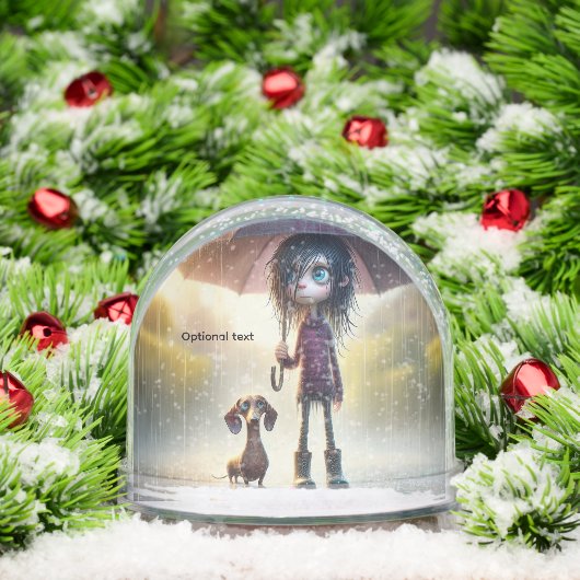 Rainy Day Dachshund Anime (クリスマス)