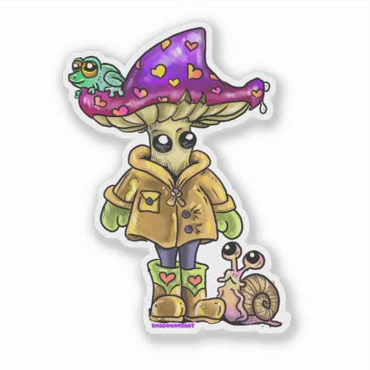 Rainy Day Friends シール (正面)