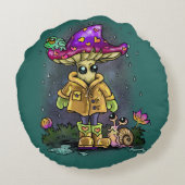 Rainy Day Friends ラウンドクッション (裏面)