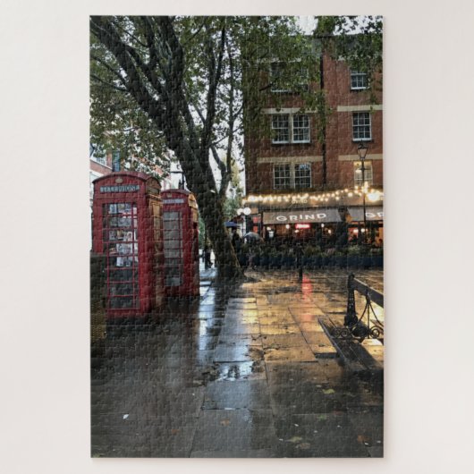 Rainy Day in Clerkenwell, London, 統一された Kingdom ジグソーパズル (縦)