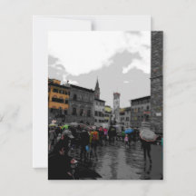 Rainy Day in Florence Italy Landscape