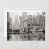 Rainy Day in Times Square, 1943 ポストカード (正面/裏面)