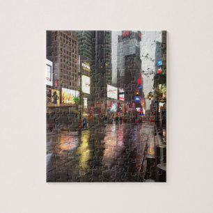 Rainy Day in Times Square NYCニューヨーク市写真 ジグソーパズル