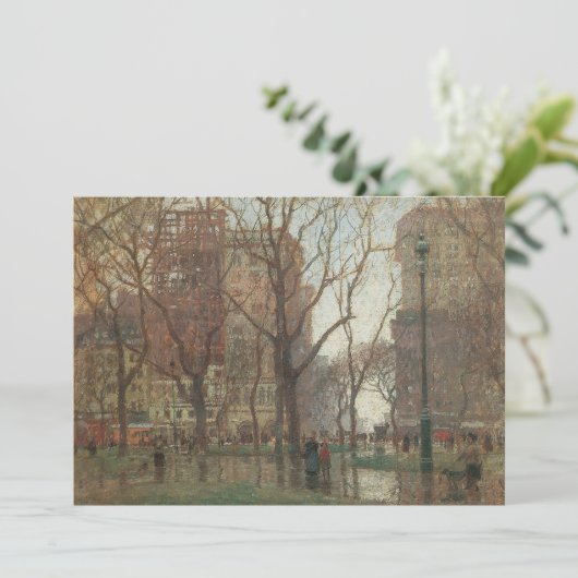 Rainy Day, Madison Square, New York, Paul Cornoyer (スタンド正面)