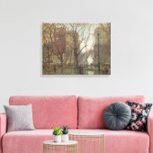 Rainy Day, Madison Square, New York, Paul Cornoyer キャンバスプリント (インサイチュ (リビング))