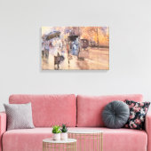 Rainy Day on Fifth Avenue (ニューヨーク) キャンバスプリント (インサイチュ (リビング))