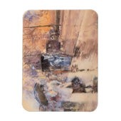 Rainy Day on Fifth Avenue （ニューヨーク） マグネット (縦)