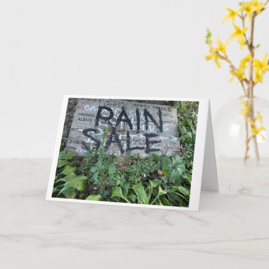 Rainy Day Sale Card カード (黄色い花)